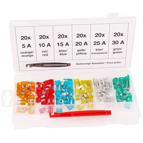 KFZ-Mini-Sicherungssortiment, 121-tlg. 