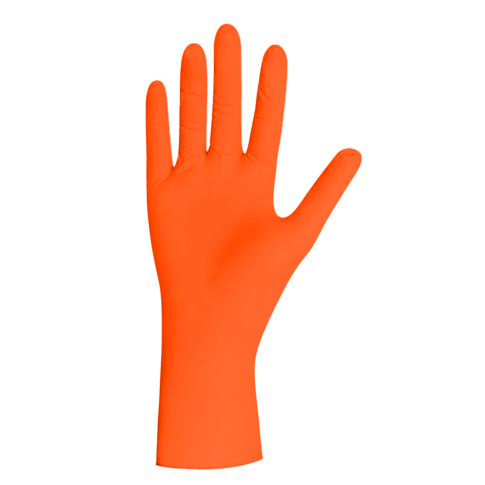Nitril Handschuhe L Orange 1000 Stück